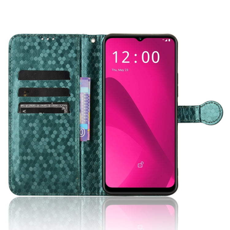 For T-Mobile Revvl 7 5G Honeycomb Dot Texture Leather Phone Case