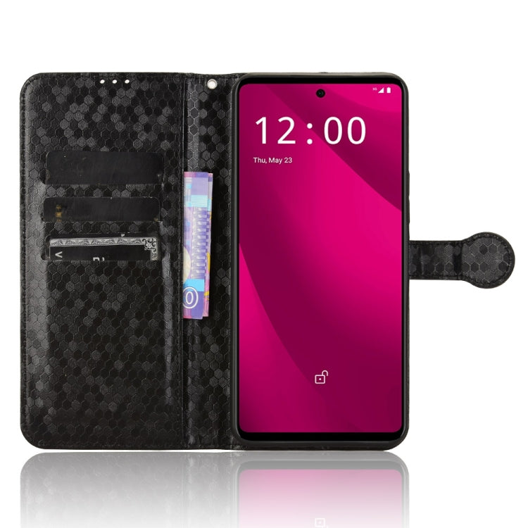 For T-Mobile Revvl 7 Pro 5G Honeycomb Dot Texture Leather Phone Case
