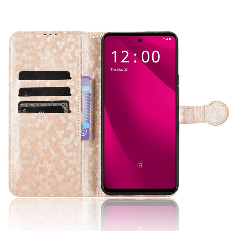 For T-Mobile Revvl 7 Pro 5G Honeycomb Dot Texture Leather Phone Case