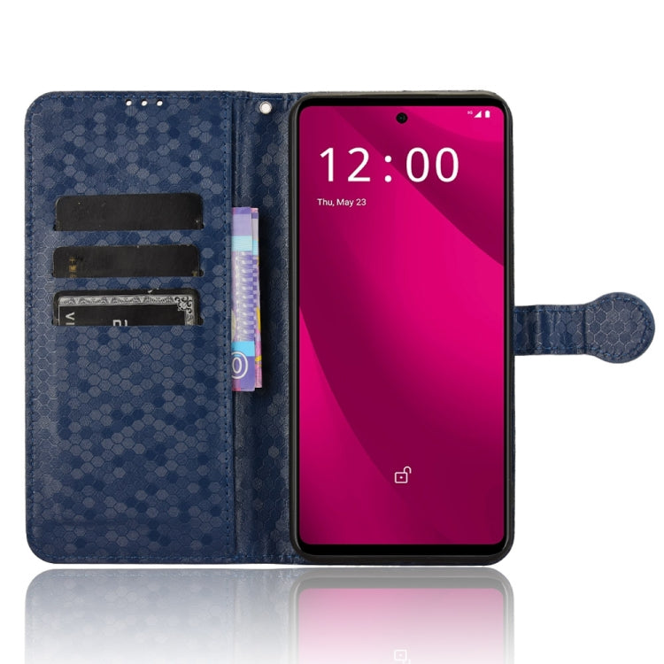 For T-Mobile Revvl 7 Pro 5G Honeycomb Dot Texture Leather Phone Case