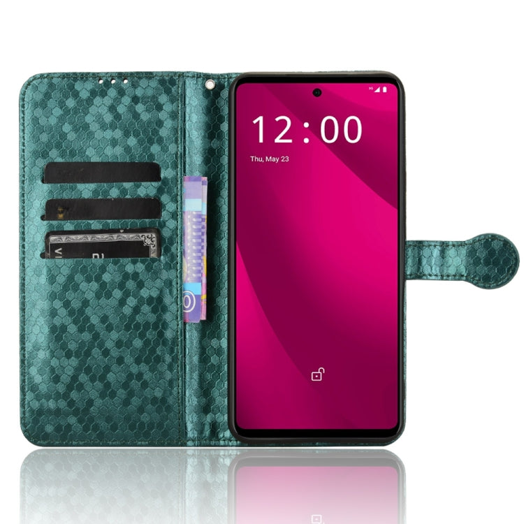 For T-Mobile Revvl 7 Pro 5G Honeycomb Dot Texture Leather Phone Case