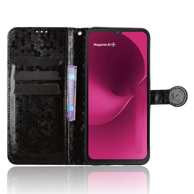For T-Mobile Revvl 8 5G Honeycomb Dot Texture Leather Phone Case