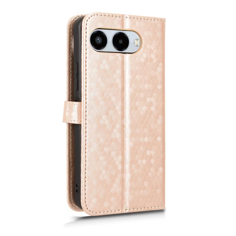 For T-Mobile Revvl 8 5G Honeycomb Dot Texture Leather Phone Case