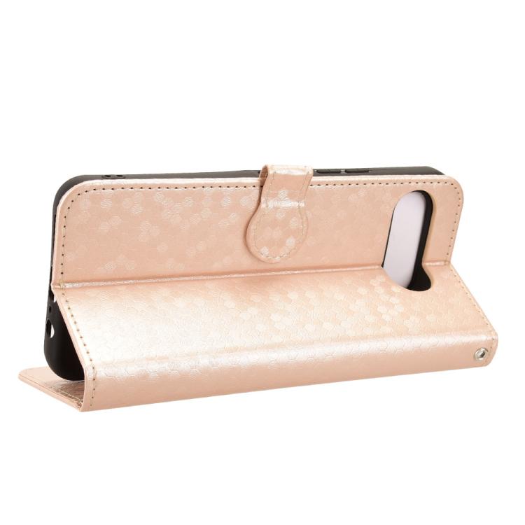For T-Mobile Revvl 8 5G Honeycomb Dot Texture Leather Phone Case