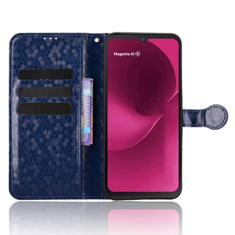 For T-Mobile Revvl 8 5G Honeycomb Dot Texture Leather Phone Case