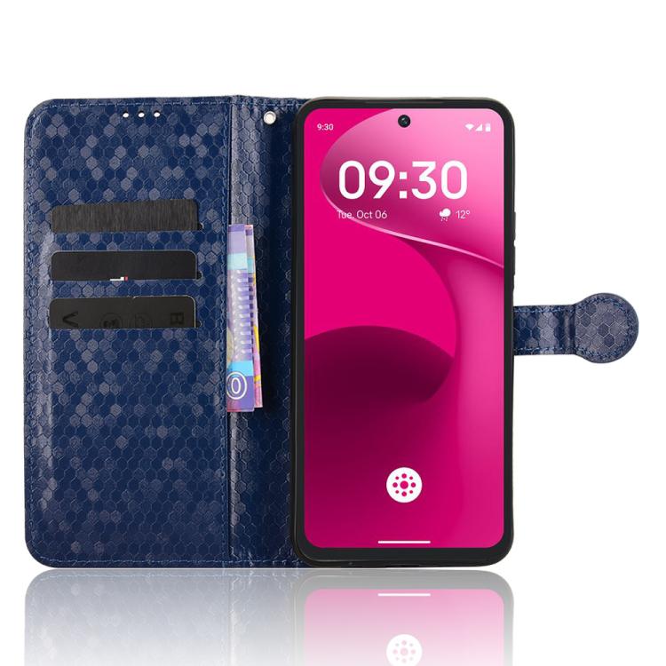 For T-Mobile Revvl 8 Pro 5G Honeycomb Dot Texture Leather Phone Case