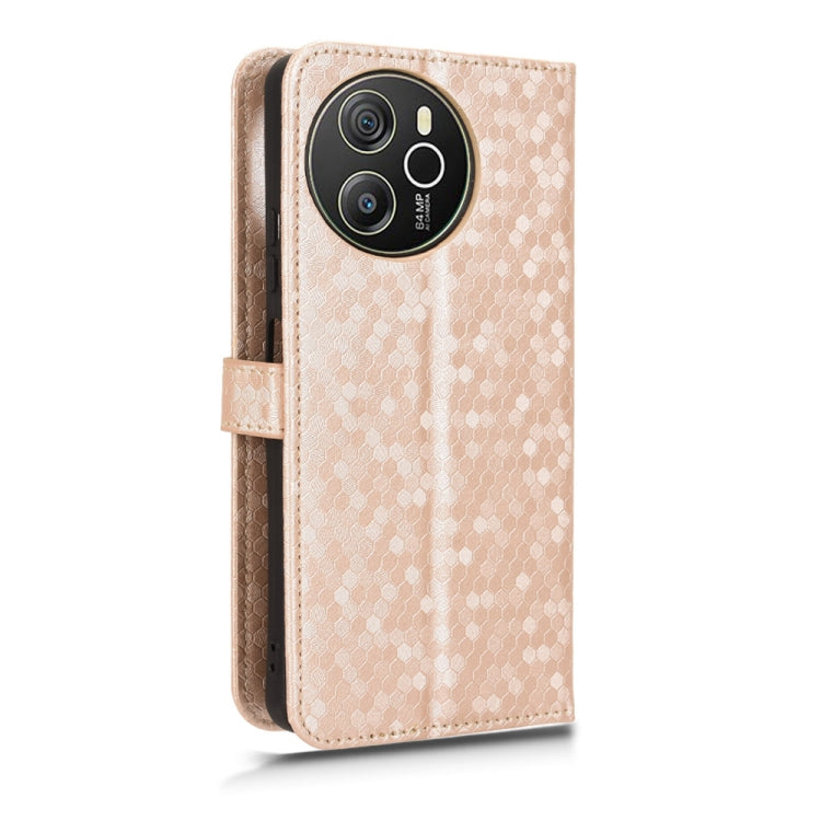 For Blackview Shark 8 Honeycomb Dot Texture Leather Phone Case