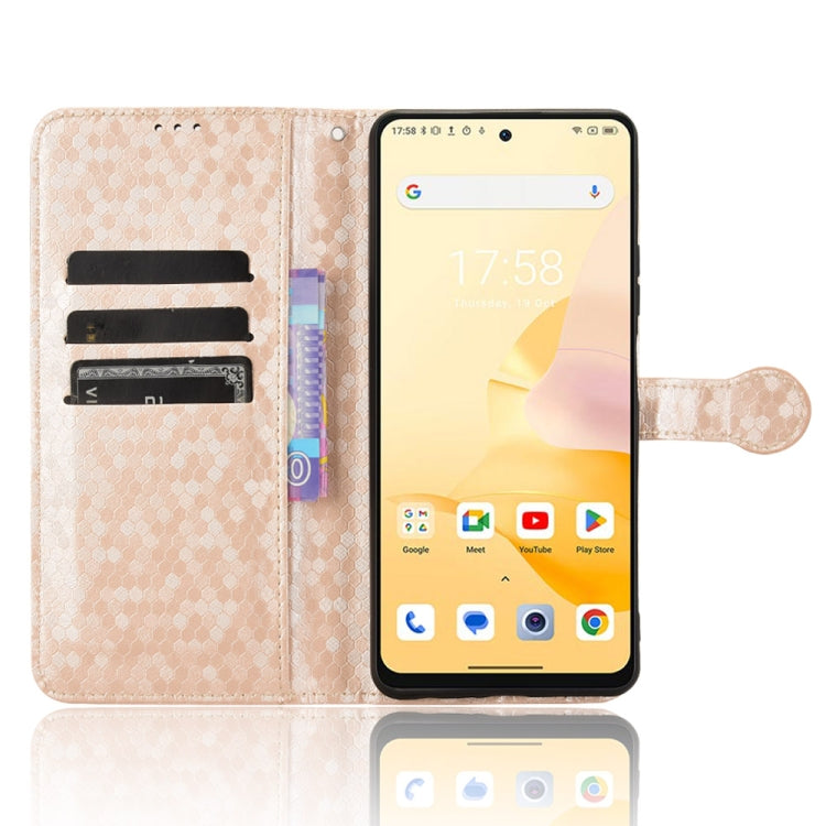 For Blackview Shark 8 Honeycomb Dot Texture Leather Phone Case