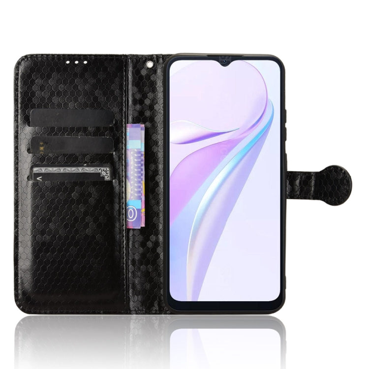 For Blackview Wave 6C Honeycomb Dot Texture Leather Phone Case