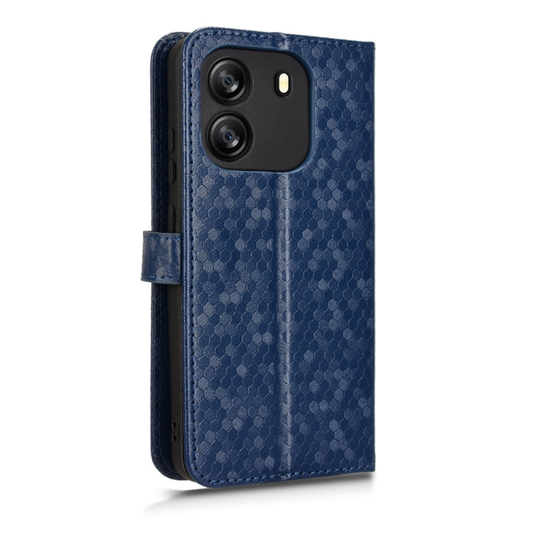 For Blackview Wave 6C Honeycomb Dot Texture Leather Phone Case