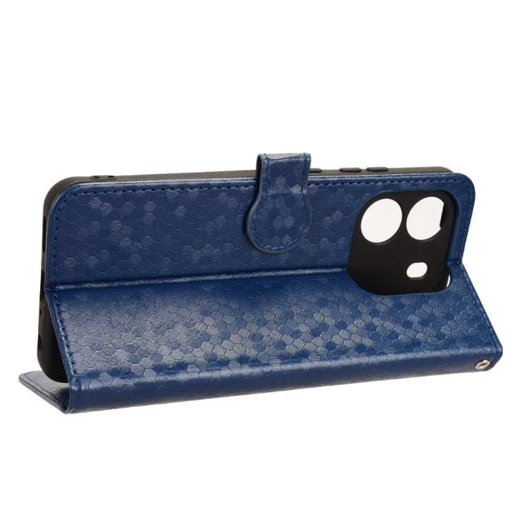 For Blackview Wave 6C Honeycomb Dot Texture Leather Phone Case