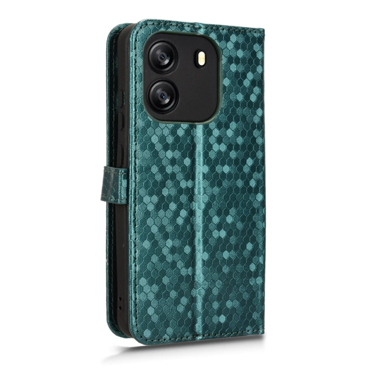 For Blackview Wave 6C Honeycomb Dot Texture Leather Phone Case