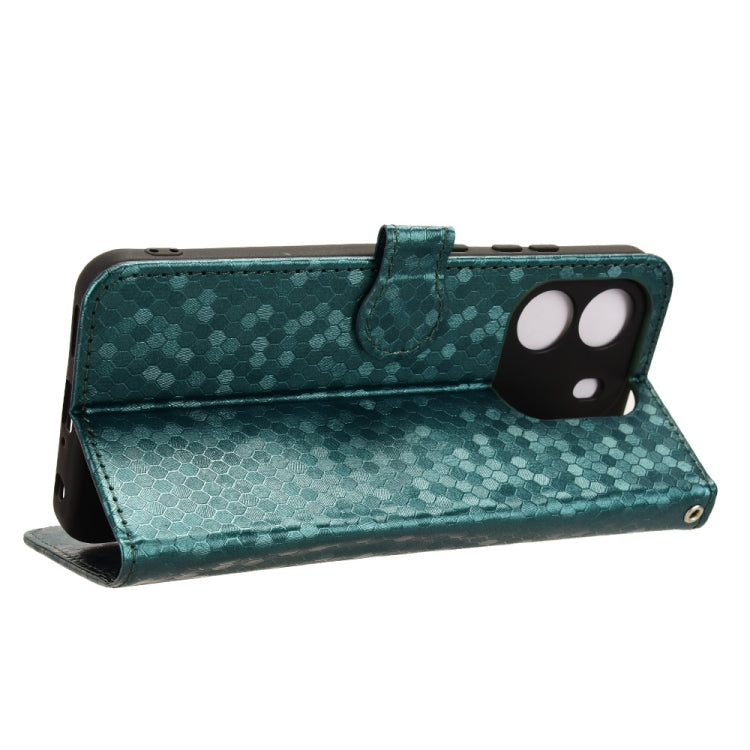 For Blackview Wave 6C Honeycomb Dot Texture Leather Phone Case