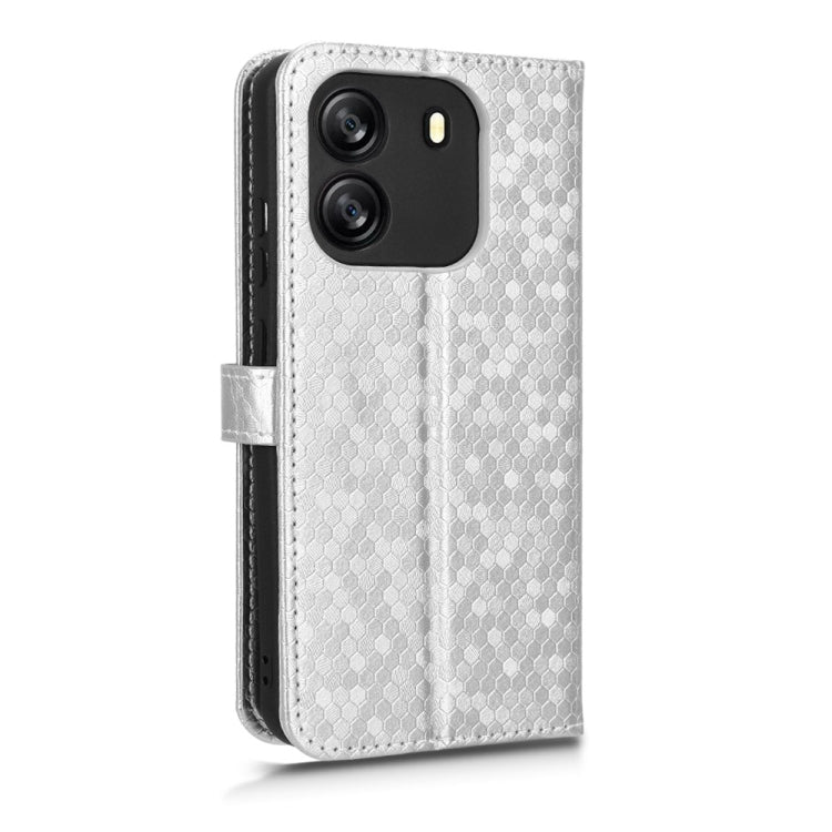 For Blackview Wave 6C Honeycomb Dot Texture Leather Phone Case