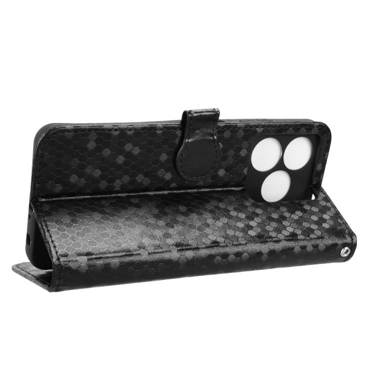 For Blackview Wave 8 / 8C / Oscal Flat 2 Honeycomb Dot Texture Leather Phone Case