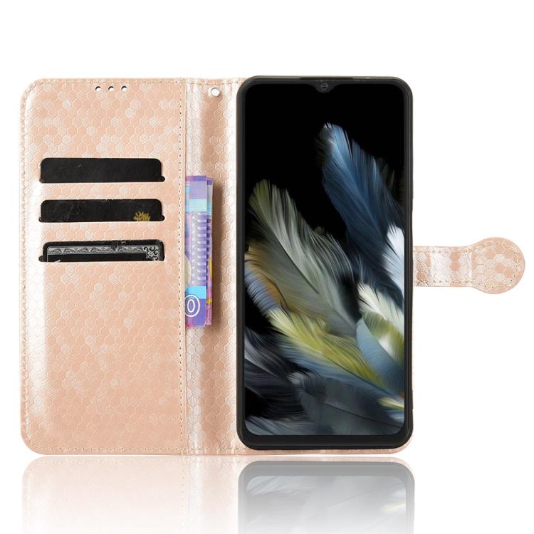 For Blackview Wave 8 / 8C / Oscal Flat 2 Honeycomb Dot Texture Leather Phone Case