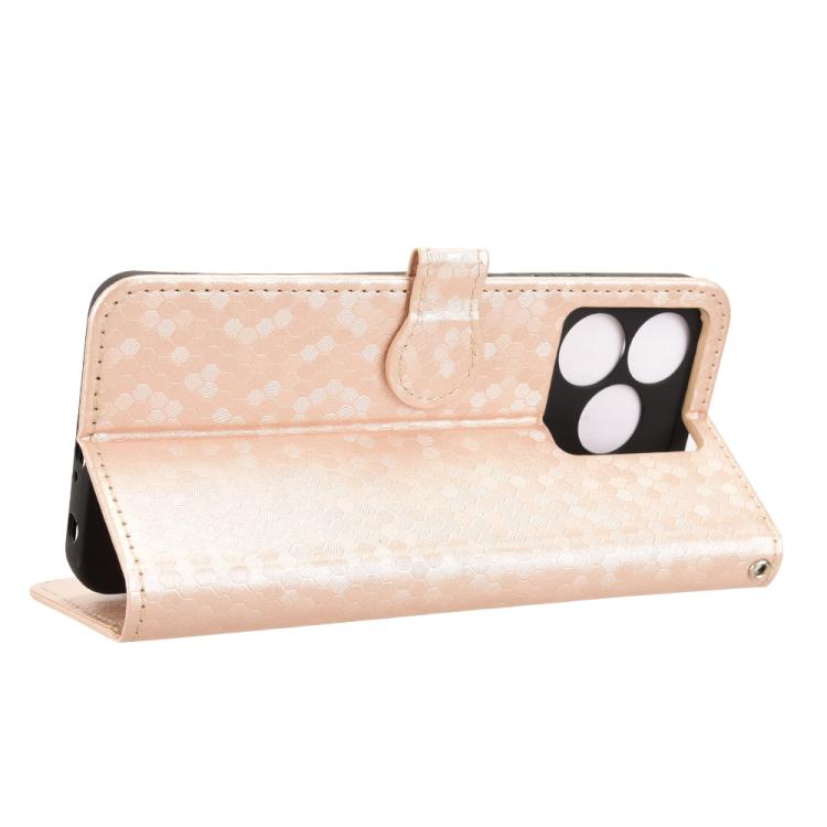 For Blackview Wave 8 / 8C / Oscal Flat 2 Honeycomb Dot Texture Leather Phone Case