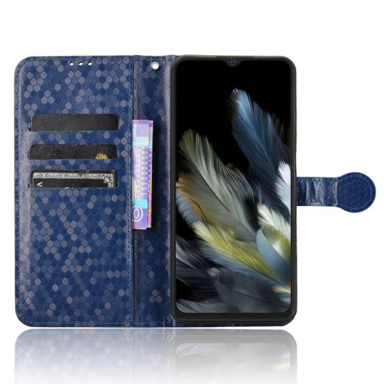 For Blackview Wave 8 / 8C / Oscal Flat 2 Honeycomb Dot Texture Leather Phone Case