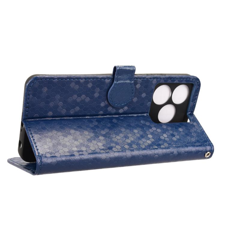 For Blackview Wave 8 / 8C / Oscal Flat 2 Honeycomb Dot Texture Leather Phone Case