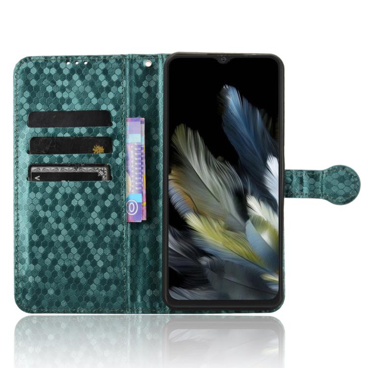 For Blackview Wave 8 / 8C / Oscal Flat 2 Honeycomb Dot Texture Leather Phone Case