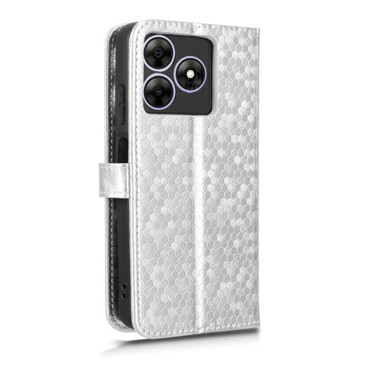 For Blackview Wave 8 / 8C / Oscal Flat 2 Honeycomb Dot Texture Leather Phone Case