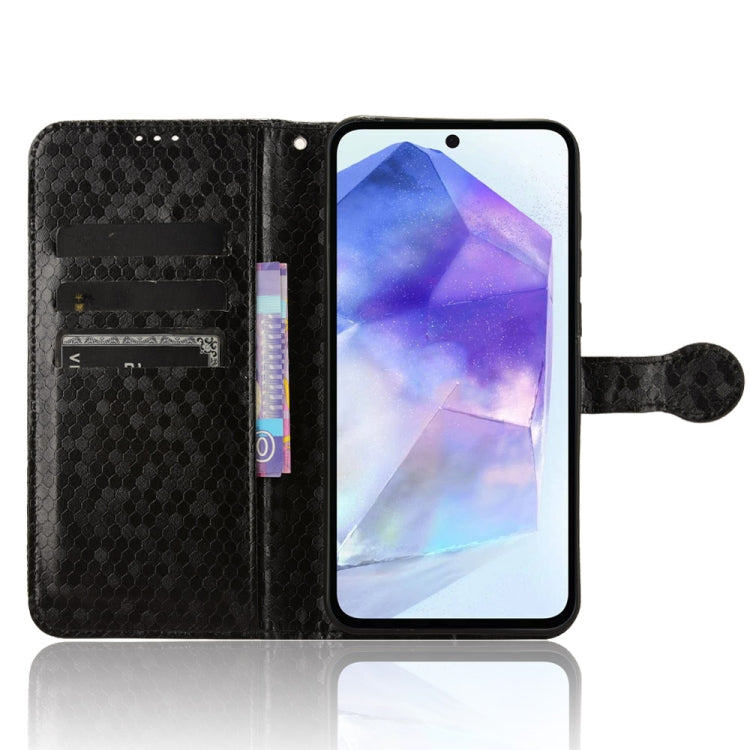 For Samsung Galaxy F55 5G / M55 5G / C55 5G Honeycomb Dot Texture Leather Phone Case