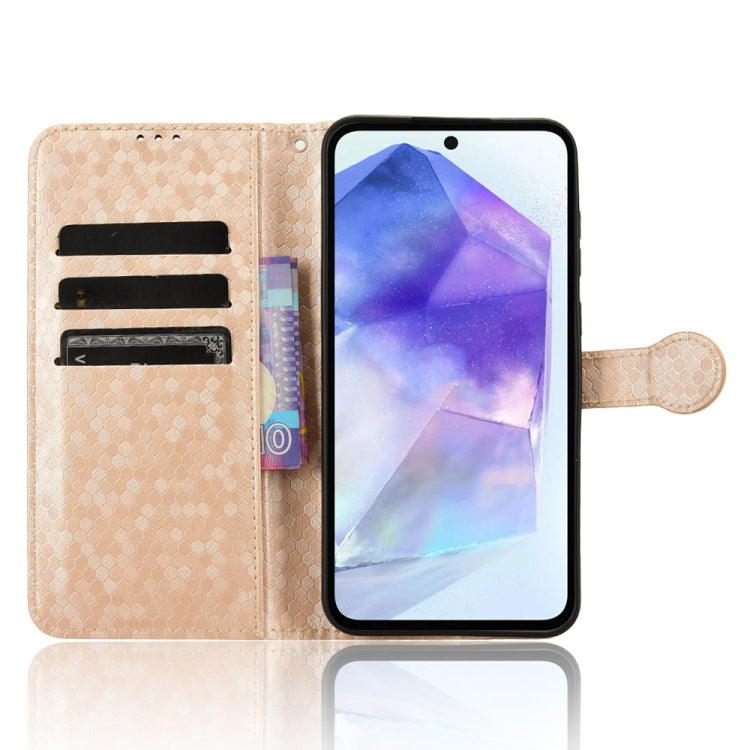 For Samsung Galaxy F55 5G / M55 5G / C55 5G Honeycomb Dot Texture Leather Phone Case
