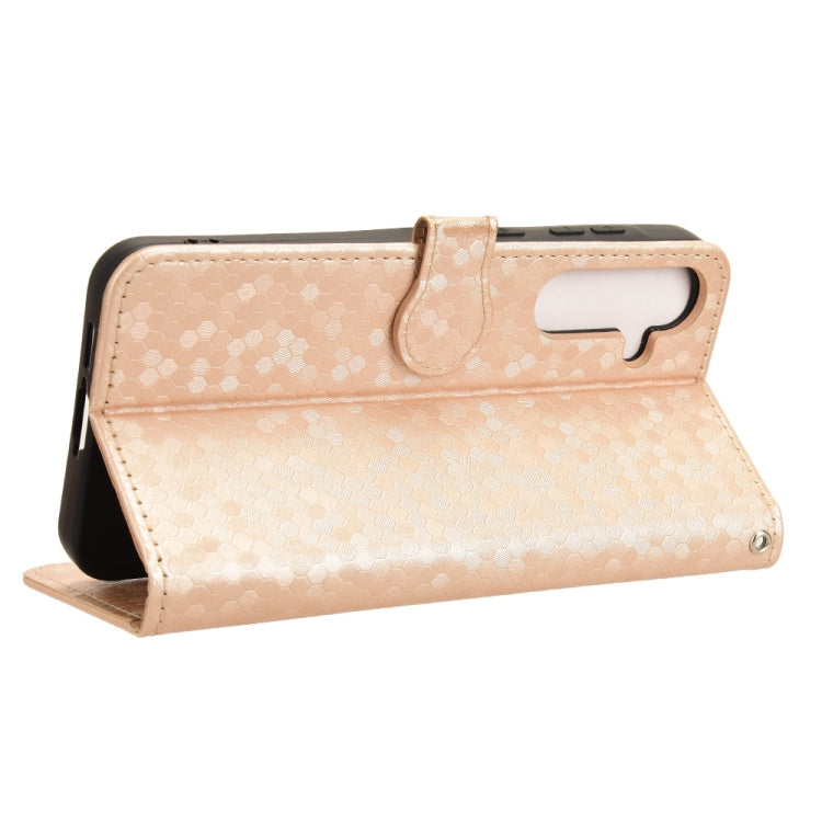 For Samsung Galaxy F55 5G / M55 5G / C55 5G Honeycomb Dot Texture Leather Phone Case