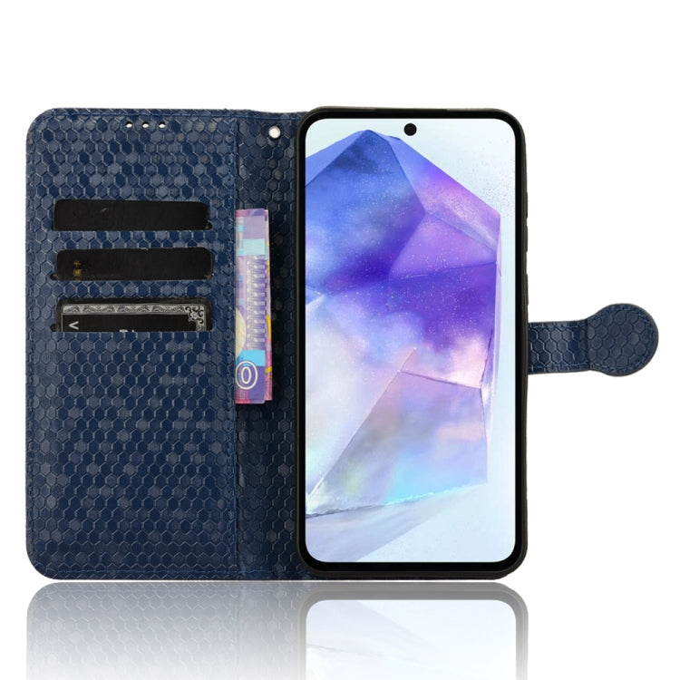 For Samsung Galaxy F55 5G / M55 5G / C55 5G Honeycomb Dot Texture Leather Phone Case
