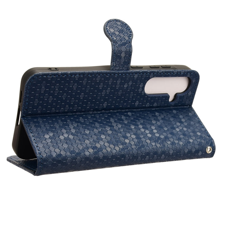 For Samsung Galaxy F55 5G / M55 5G / C55 5G Honeycomb Dot Texture Leather Phone Case