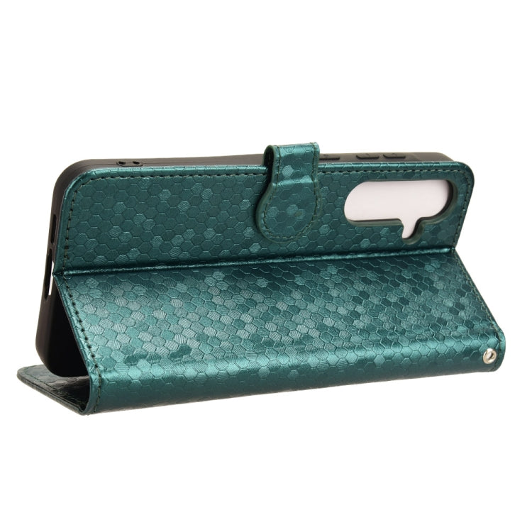 For Samsung Galaxy F55 5G / M55 5G / C55 5G Honeycomb Dot Texture Leather Phone Case