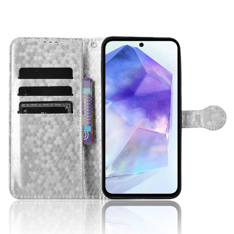 For Samsung Galaxy F55 5G / M55 5G / C55 5G Honeycomb Dot Texture Leather Phone Case