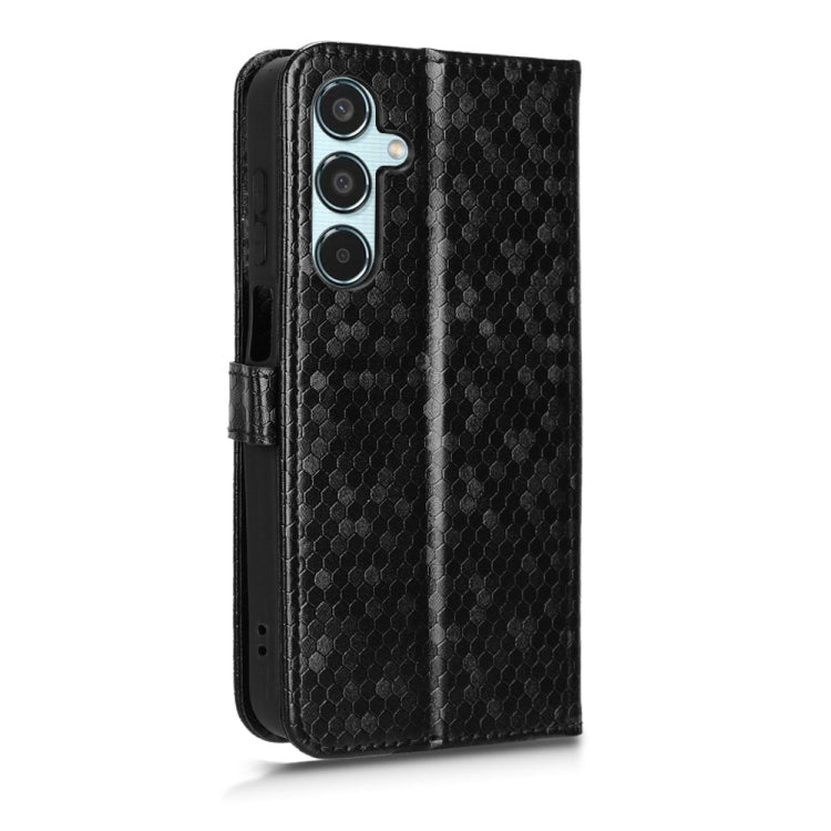 For Samsung Galaxy M35 5G Honeycomb Dot Texture Leather Phone Case