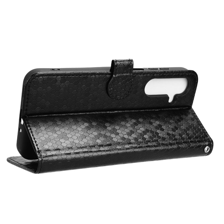 For Samsung Galaxy M35 5G Honeycomb Dot Texture Leather Phone Case