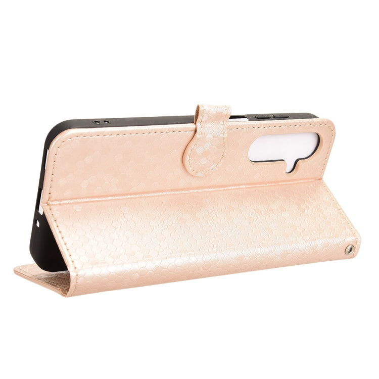 For Samsung Galaxy M35 5G Honeycomb Dot Texture Leather Phone Case