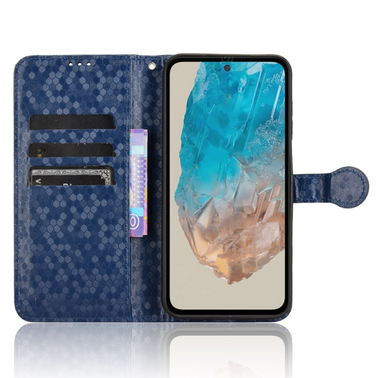 For Samsung Galaxy M35 5G Honeycomb Dot Texture Leather Phone Case