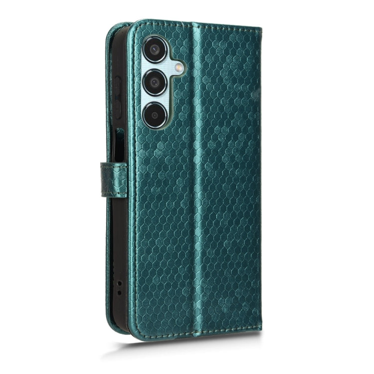 For Samsung Galaxy M35 5G Honeycomb Dot Texture Leather Phone Case