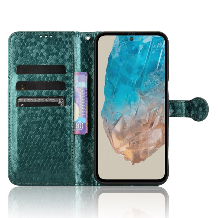 For Samsung Galaxy M35 5G Honeycomb Dot Texture Leather Phone Case