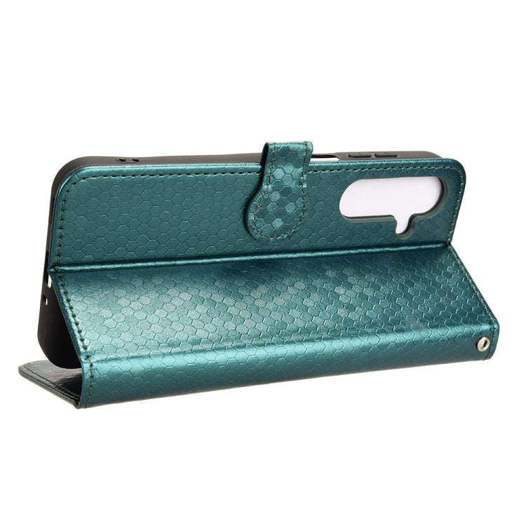For Samsung Galaxy M35 5G Honeycomb Dot Texture Leather Phone Case