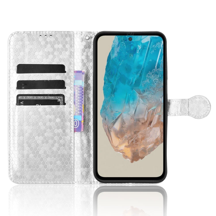 For Samsung Galaxy M35 5G Honeycomb Dot Texture Leather Phone Case
