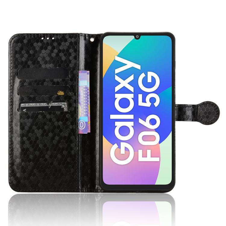For Samsung Galaxy F06 5G / M06 5G Honeycomb Dot Texture Leather Phone Case