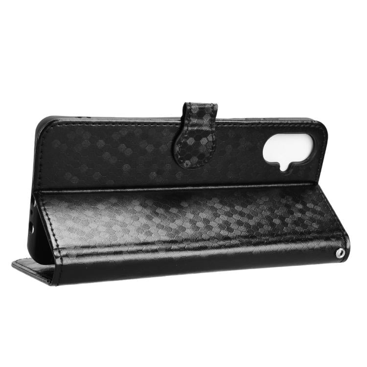 For Samsung Galaxy F06 5G / M06 5G Honeycomb Dot Texture Leather Phone Case