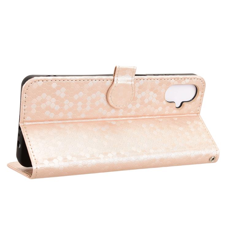 For Samsung Galaxy F06 5G / M06 5G Honeycomb Dot Texture Leather Phone Case