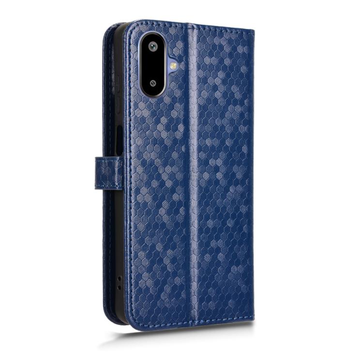 For Samsung Galaxy F06 5G / M06 5G Honeycomb Dot Texture Leather Phone Case