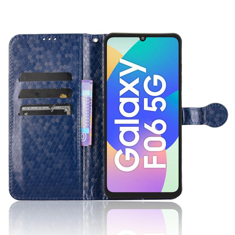 For Samsung Galaxy F06 5G / M06 5G Honeycomb Dot Texture Leather Phone Case