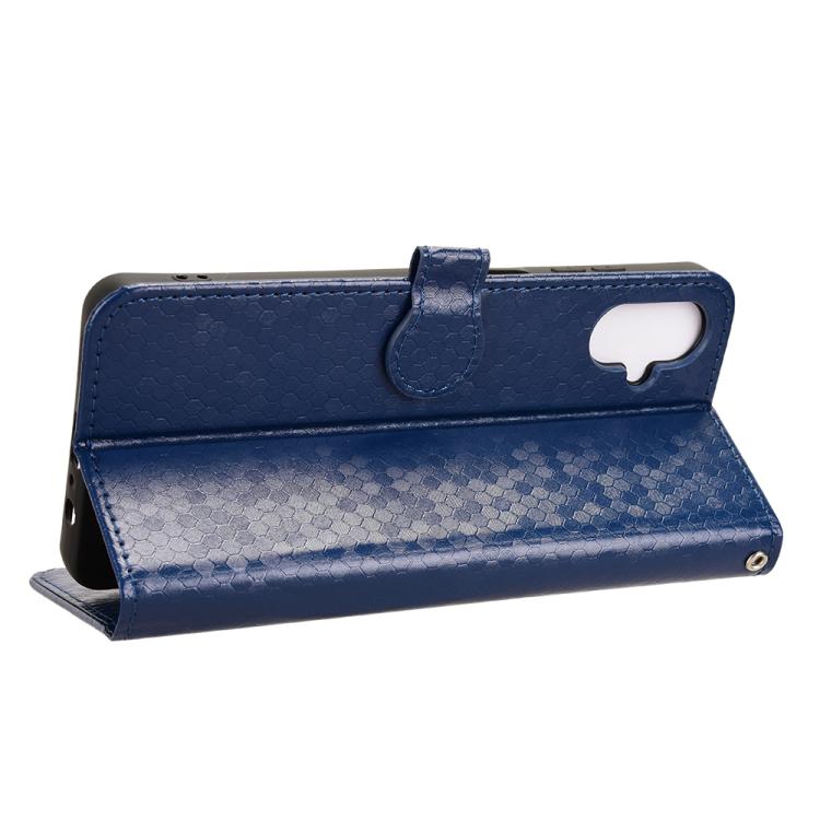 For Samsung Galaxy F06 5G / M06 5G Honeycomb Dot Texture Leather Phone Case