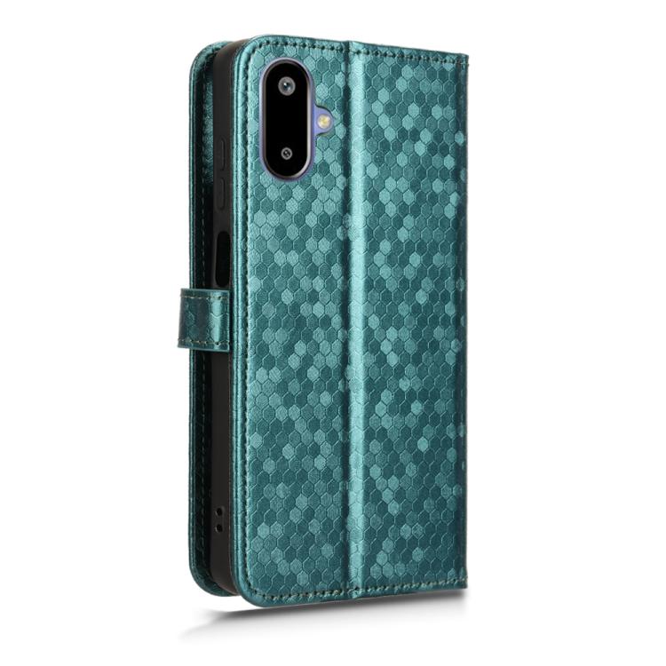 For Samsung Galaxy F06 5G / M06 5G Honeycomb Dot Texture Leather Phone Case