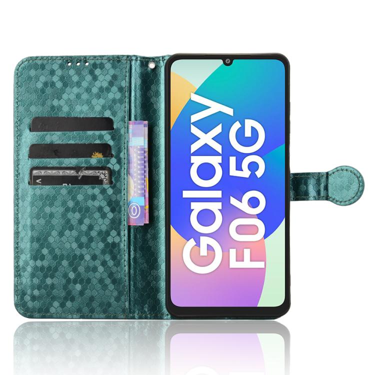 For Samsung Galaxy F06 5G / M06 5G Honeycomb Dot Texture Leather Phone Case