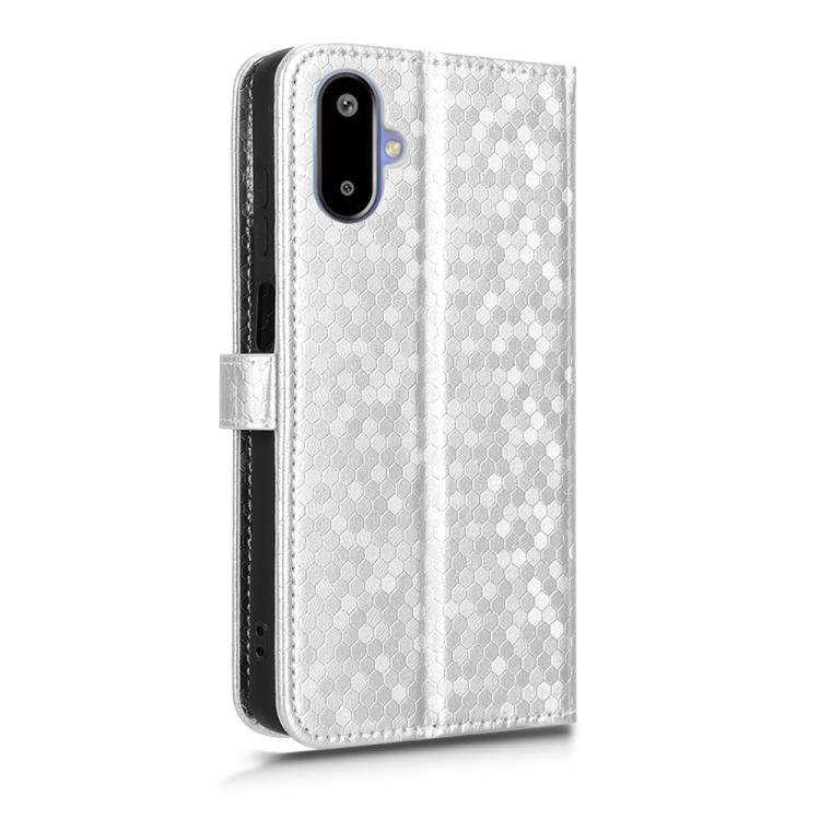 For Samsung Galaxy F06 5G / M06 5G Honeycomb Dot Texture Leather Phone Case