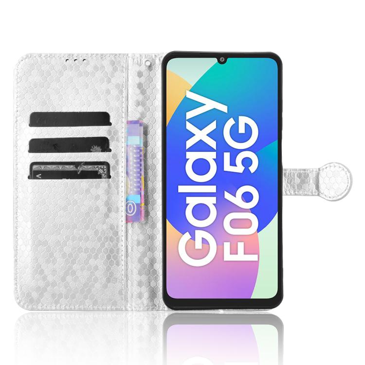 For Samsung Galaxy F06 5G / M06 5G Honeycomb Dot Texture Leather Phone Case